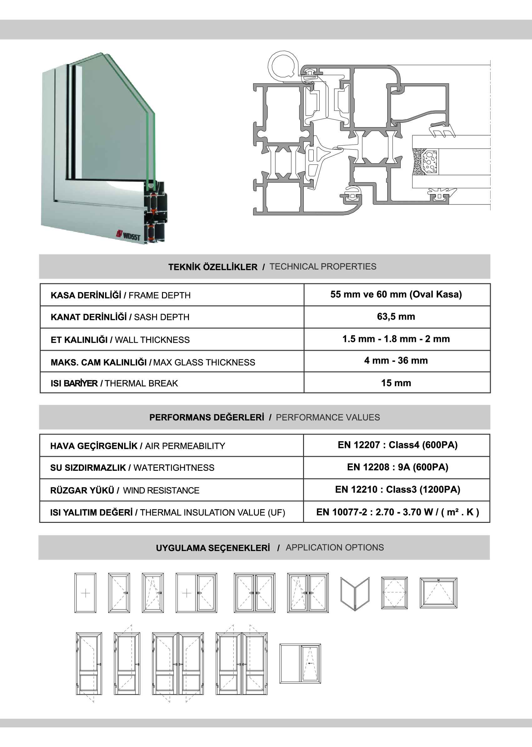 S 55 Yalıtımlı Alüminyum 12